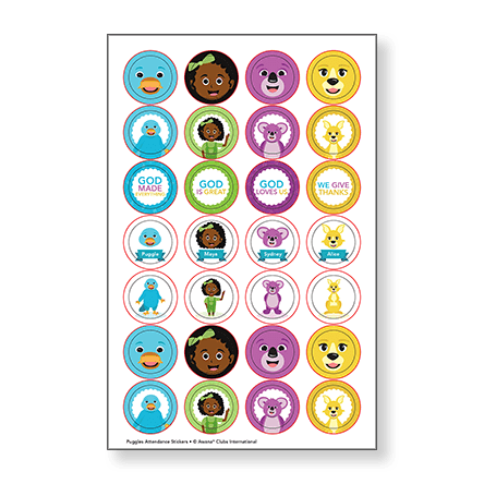 Awana Puggles Stickers Awana Puggles Stickers
