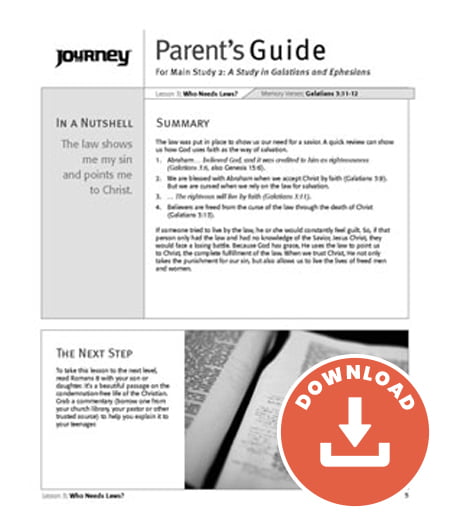 Journey: A Study in Galatians and Ephesians Parent’s Guide – Free Download Journey: A Study in Galatians and Ephesians Parent’s Guide – Free Download