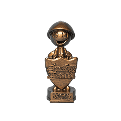 NEW! Sparks Sparky Award Sculpture