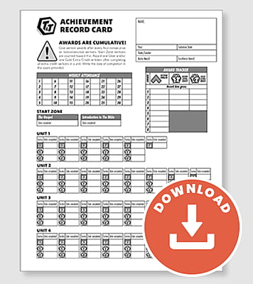 T&T Achievement Record Card (Download)