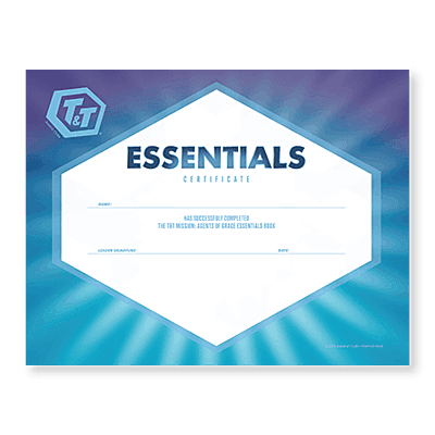 T&T Agents of Grace Essentials Certificate (10 Pack)