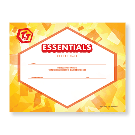 T&T Discovery of Grace Essentials Certificate (10 Pack)