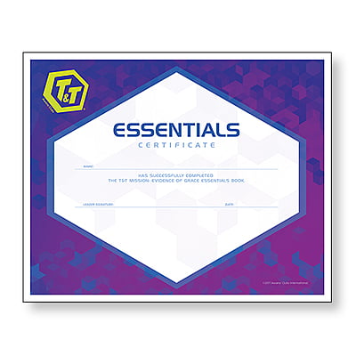 T&T Evidence of Grace Essentials Certificate (10 Pack)